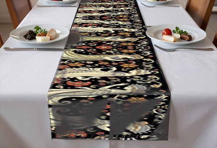 napron - běhoun na stůl 200 x 25 cm - sváteční 10/2 - 4 ks
