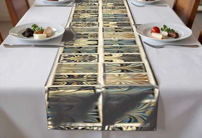 napron - běhoun na stůl 200 x 25 cm - sváteční 14/2 - 4 ks