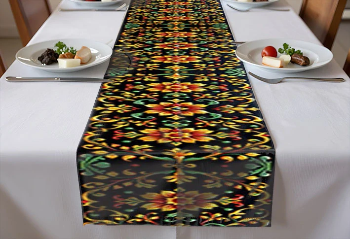 napron - běhoun na stůl 200 x 25 cm - sváteční 17/2 - 4 ks