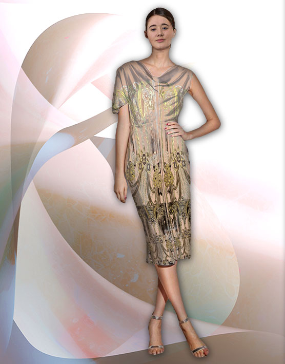 Látka - metráž bordura 21 - secese (rozměr 156 x 300 cm)