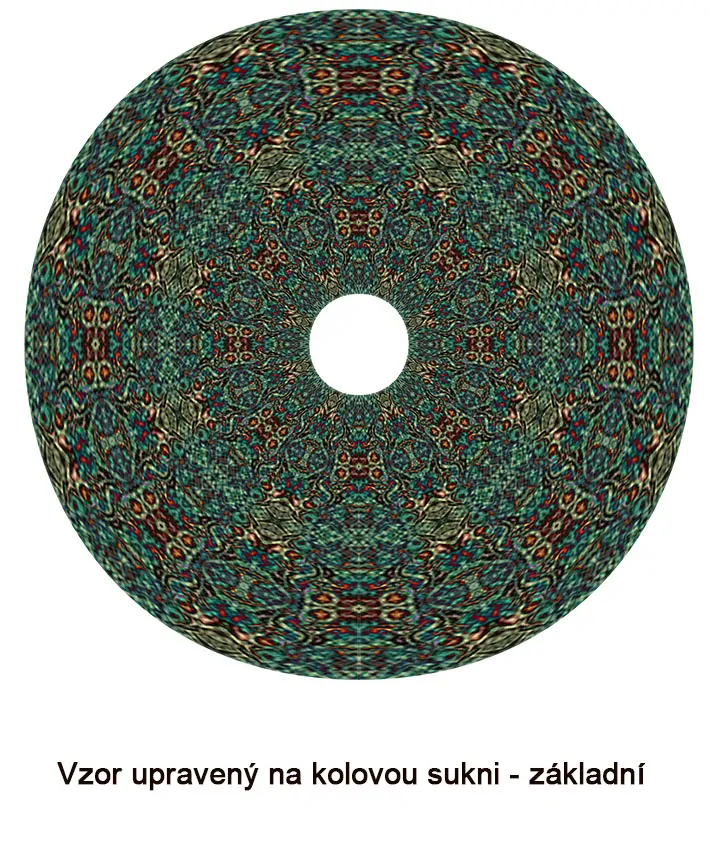 Metráž 78 - zelené ornamenty