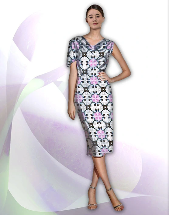 Metráž 81 - růžový ornament