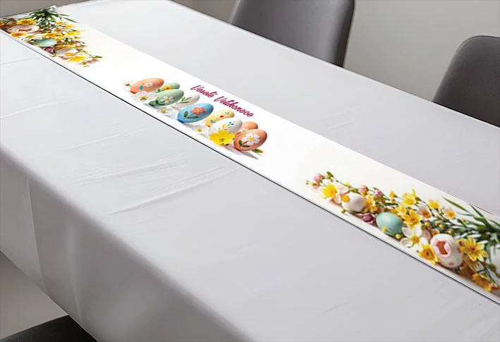 napron - běhoun na stůl 150 x 25 cm - velikonoční 3 