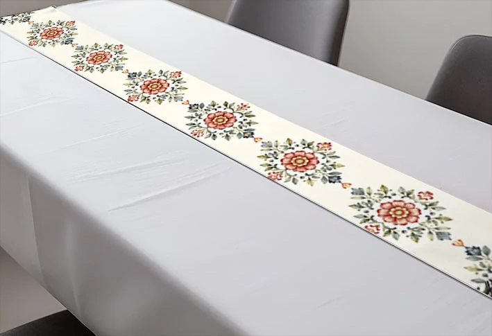 napron - běhoun na stůl 150 x 25 cm - sváteční 12