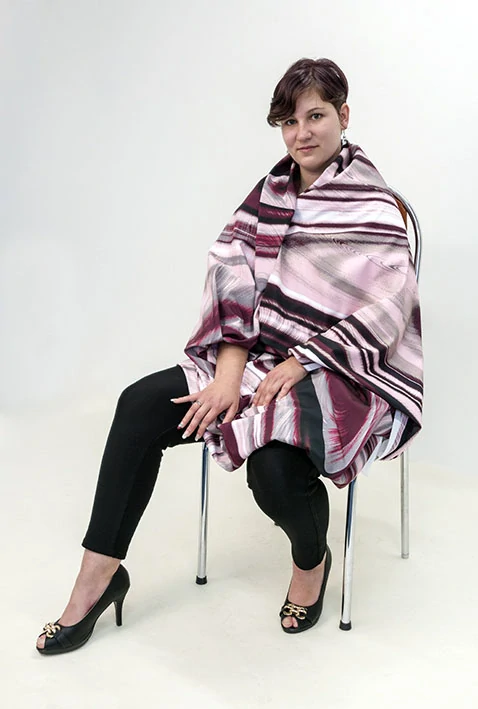 Látka - motiv ohnivý proud - vzor 757 (rozměr 150 x 224 cm)