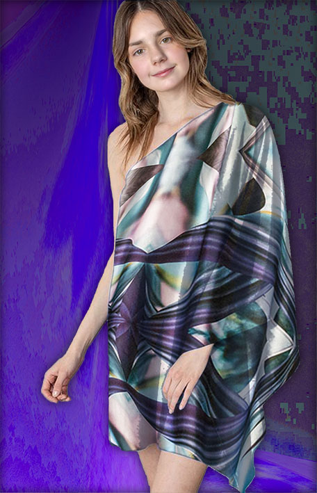 Metráž 40 - Safírové šperky (139 x 432 cm)