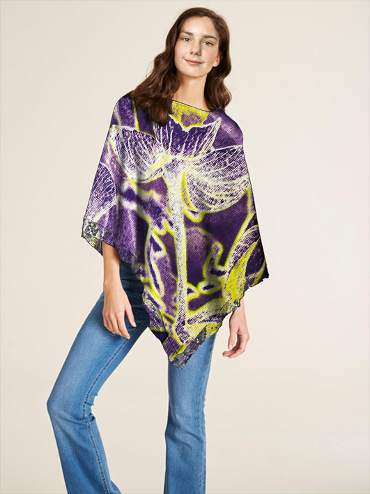 Látka - motiv svétélkující květiny -  vzor 573 (rozměr 150 x 227 cm)