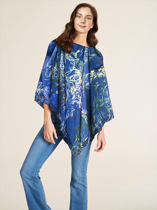 Látka - motiv - večerní listoví - vzor 589 (rozměr 150 x 227 cm)