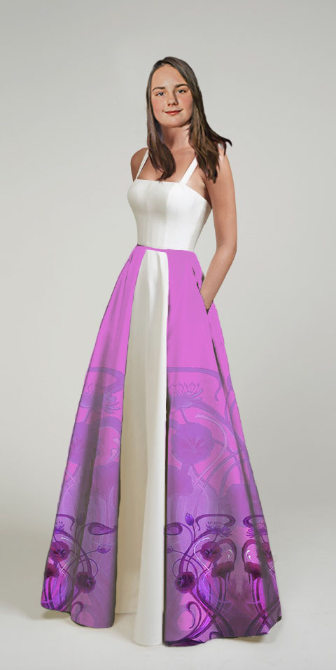 Bordura pro metráž 25 - růžový svět