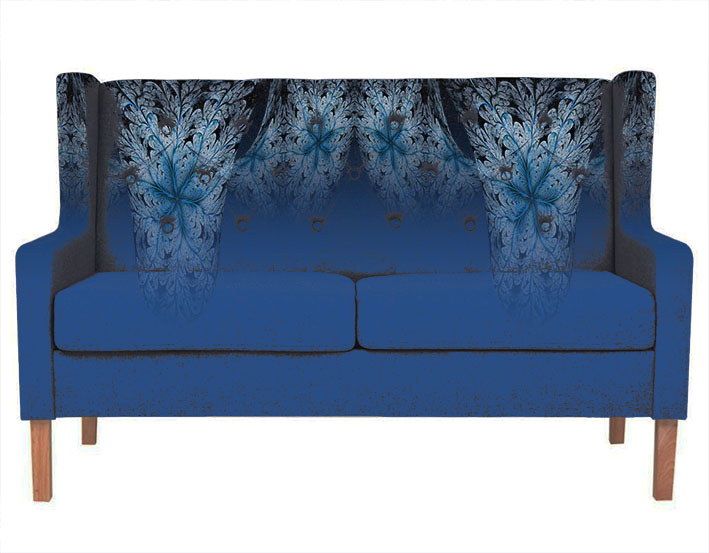 Bordura pro metráž 40 - "květy hlubin"