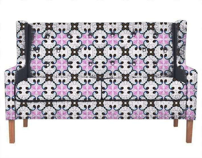 Metráž 81 - růžový ornament