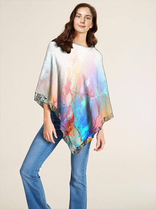 Bordura pro metráž 45 - duhové vlny