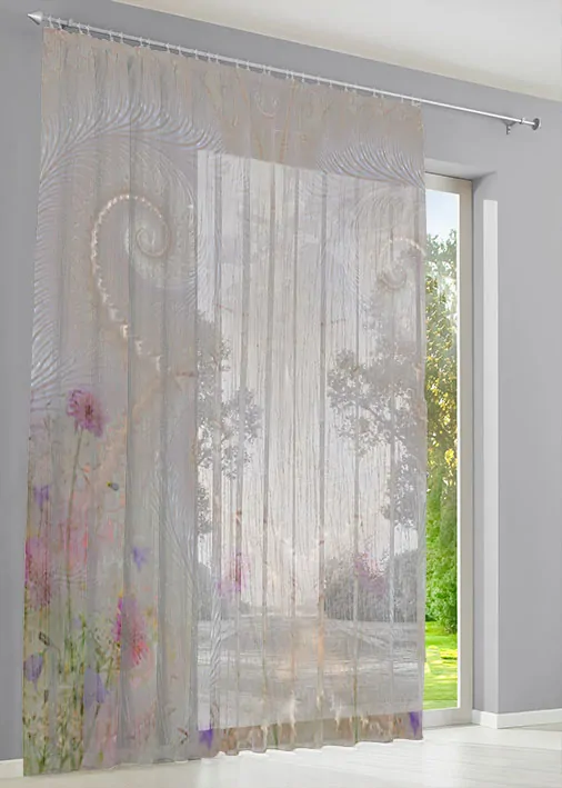 Bordura pro metráž 49 - "květy s ornamentem"