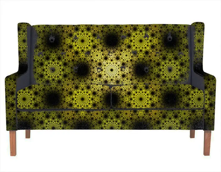 Metráž 75 - žlutý ornament