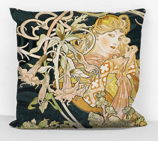 Povlak na polštář - obraz Alfons Mucha 4
