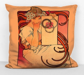 Povlak na polštář - obraz Alfons Mucha 5