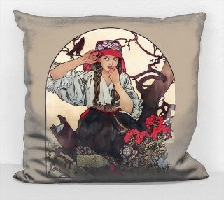Povlak na polštář - obraz Alfons Mucha 25
