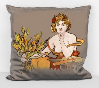 Povlak na polštář - obraz Alfons Mucha 29