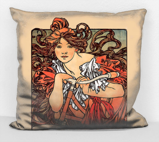Povlak na polštář - obraz Alfons Mucha 34