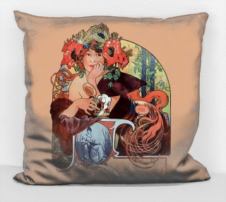 Povlak na polštář - obraz Alfons Mucha 36