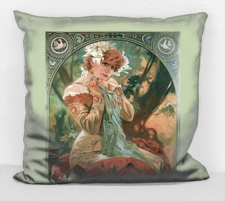 Povlak na polštář - obraz Alfons Mucha 39