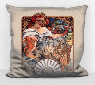Povlak na polštář - obraz Alfons Mucha 43