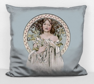Povlak na polštář - obraz Alfons Mucha 48