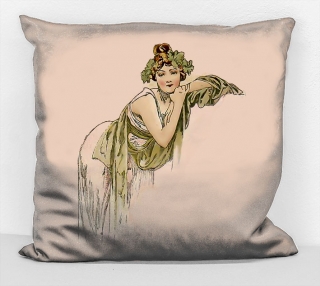 Povlak na polštář - obraz Alfons Mucha 49