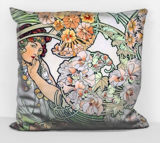 Povlak na polštář - obraz Alfons Mucha 61