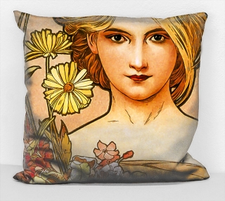 Povlak na polštář - obraz Alfons Mucha 65